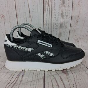 Reebok Classic Leather 'Flower Crowns' Sneakers Floral Womens Size 6.5 Boys 5